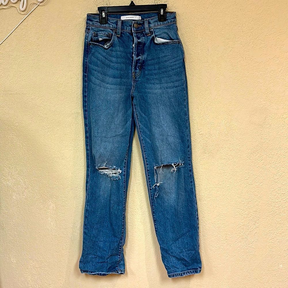 Women's Blue Straight Leg Jeans